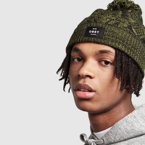 Green Obey Beanie